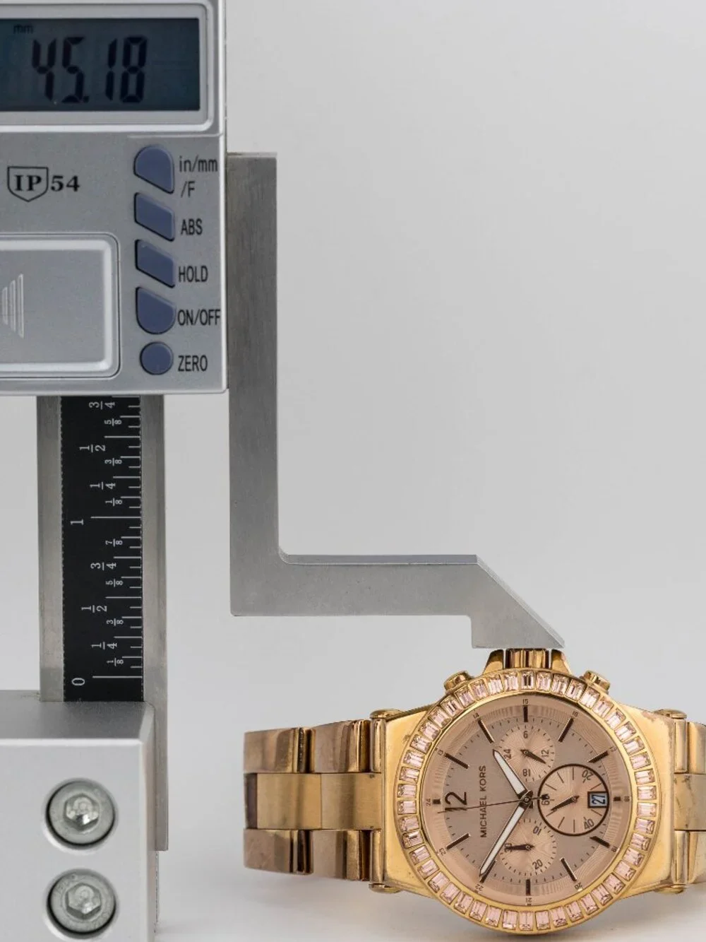 Michael Kors MK-5412 Chronograph Quartz Analog Women's Watch New Battery
